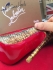 Christian Louboutin so kate python gold